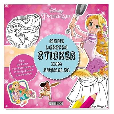 Disney Prinzessin: Meine liebsten Sticker zum Ausmalen: Über 80 Sticker zum Ausmalen und 16 farbige Seiten zum Verzieren! von Panini Verlags GmbH